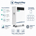 16kW 314Ah 51.2V फ्लोर-स्टैंडिंग LiFePO4 बैटरी - 2