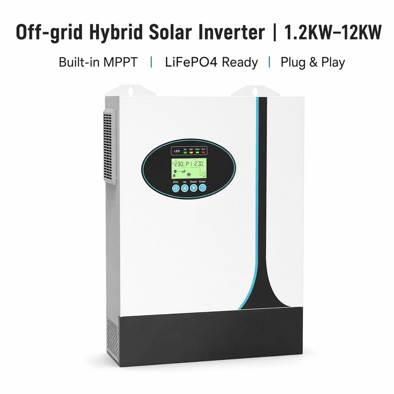 NKH ऑफ-ग्रिड हाइब्रिड सोलर इन्वर्टर 1.2~12kW - 1