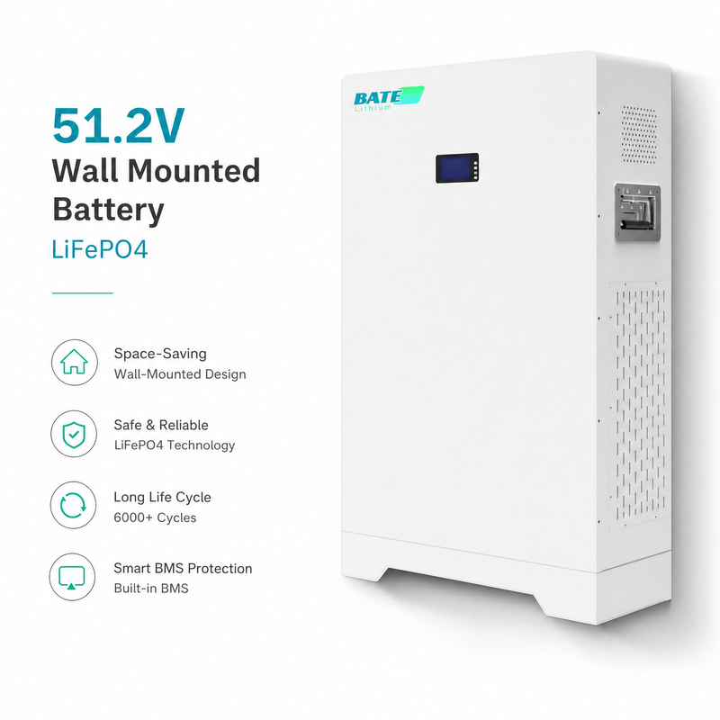 LiFePO4 51.2V वॉल माउंटेड बैटरी सीरीज़
