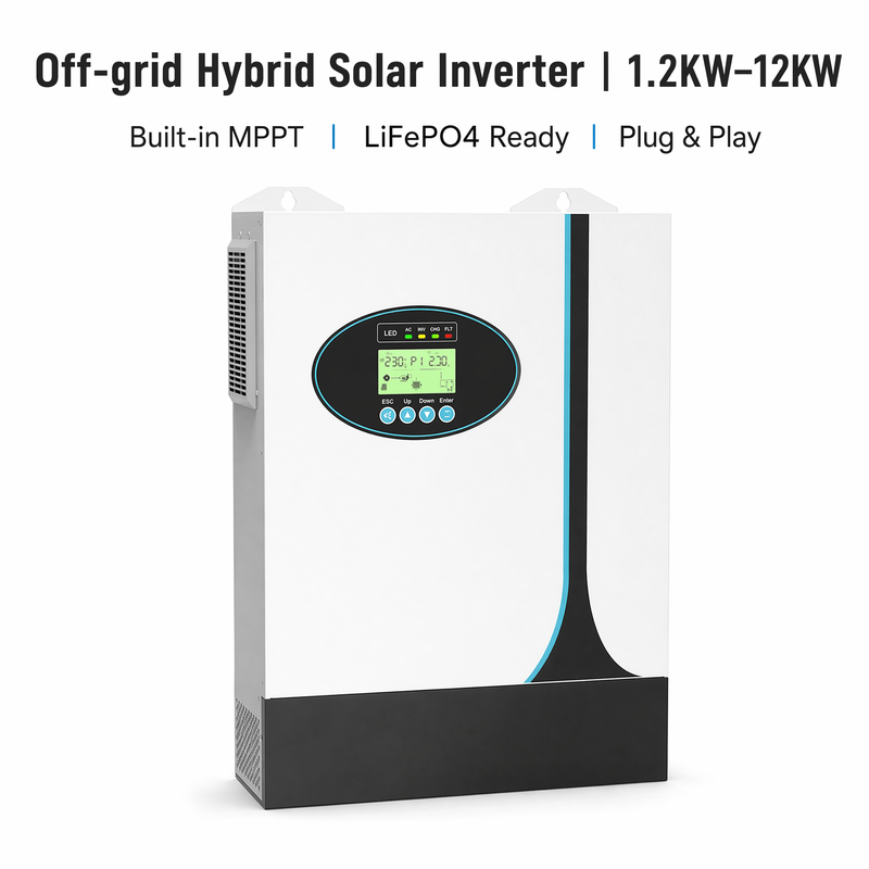 NKH ऑफ-ग्रिड हाइब्रिड सोलर इन्वर्टर 1.2~12kW